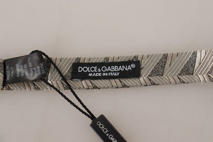 Nœud papillon papillon réglable gris 100 % soie Dolce & Gabbana