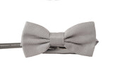Cravate papillon ajustable grise 100 % soie Dolce &amp; Gabbana