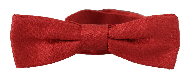 Cravate papillon ajustable Dolce &amp; Gabbana rouge 100 % soie