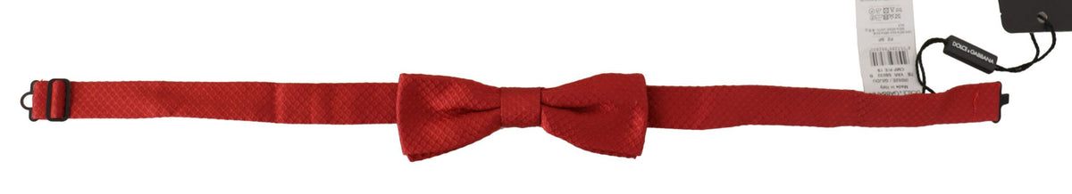 Cravate papillon ajustable Dolce &amp; Gabbana rouge 100 % soie