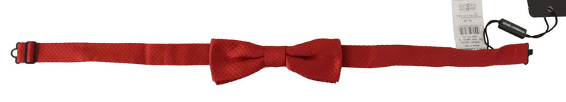Cravate papillon ajustable Dolce &amp; Gabbana rouge 100 % soie
