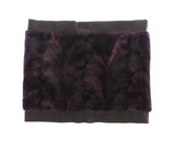 Foulard en fourrure de vison violet Dolce &amp; Gabbana