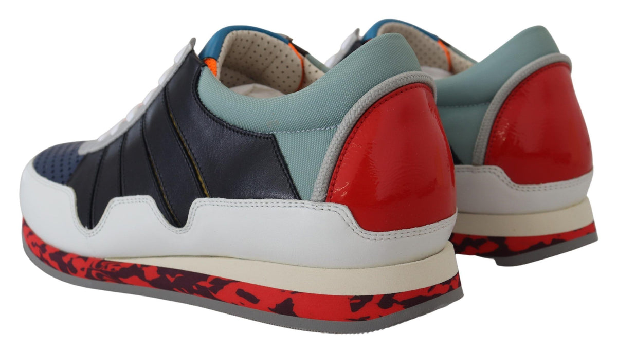 Sneakers basses de sport en cuir multicolore Dolce & Gabbana