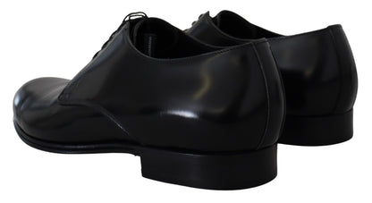 Dolce & Gabbana zwarte leren formele schoenen