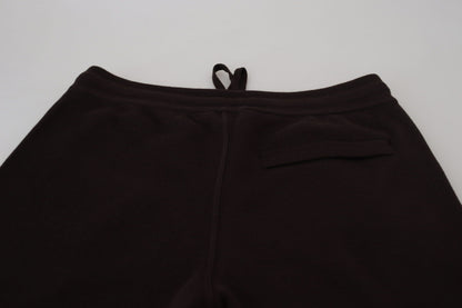 Dolce & Gabbana bruine wollen broek, onderbroek, trekkoordbroek