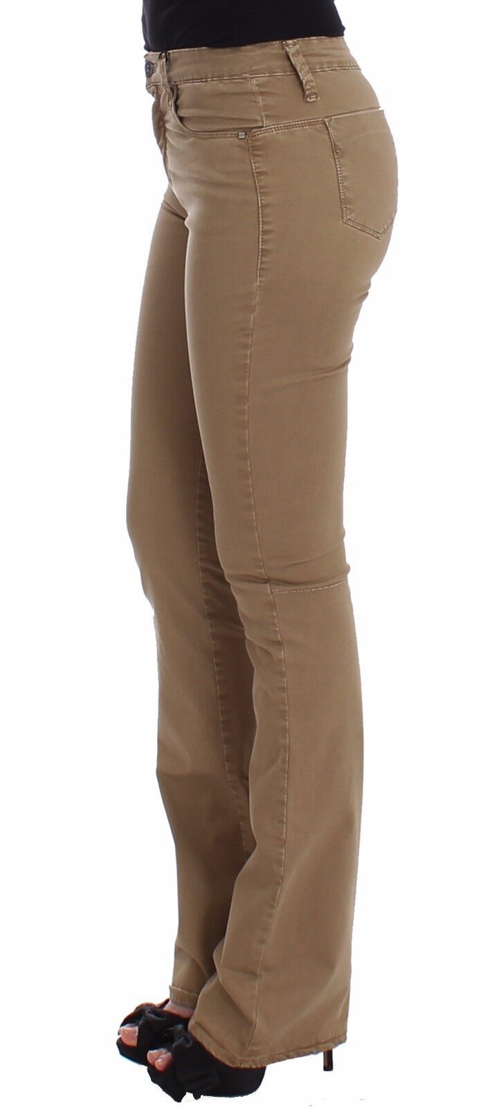 Costume National Jeans Femme Beige Droit - Élégance et Confort