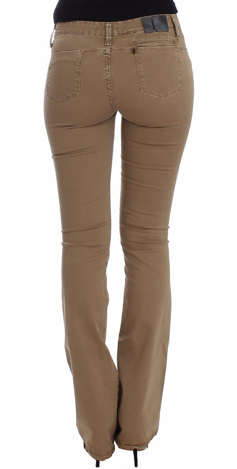 Costume National Jeans Femme Beige Droit - Élégance et Confort