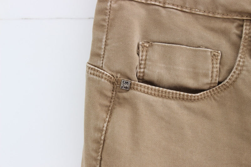 Costume National Jeans Femme Beige Droit - Élégance et Confort