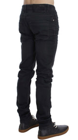 Acht Gray Cotton Stretch Slim Fit Jeans for Men