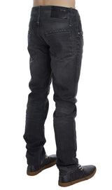 Acht Jeans Grises en Coton Regular Low Fit