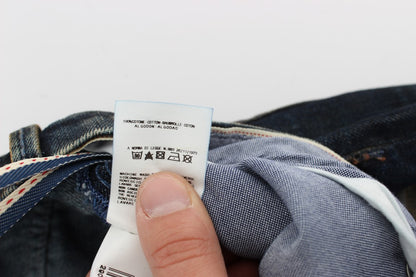 Jeans droit taille normale en coton, bleu clair, Acht.