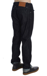 Acht Jeans Bleus en Coton Regular Straight Fit pour Hommes