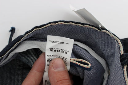 Jean droit taille normale en coton bleu Acht