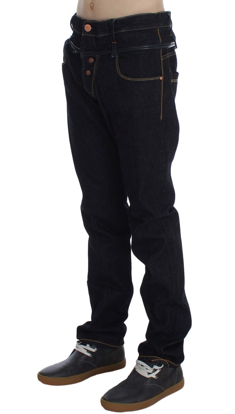 Acht Blue Cotton Regular Straight Fit Jeans - Stylish Comfort