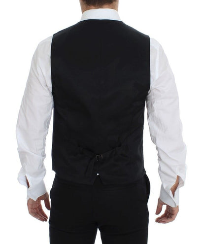 Gilet de cérémonie en laine grise Dolce & Gabbana