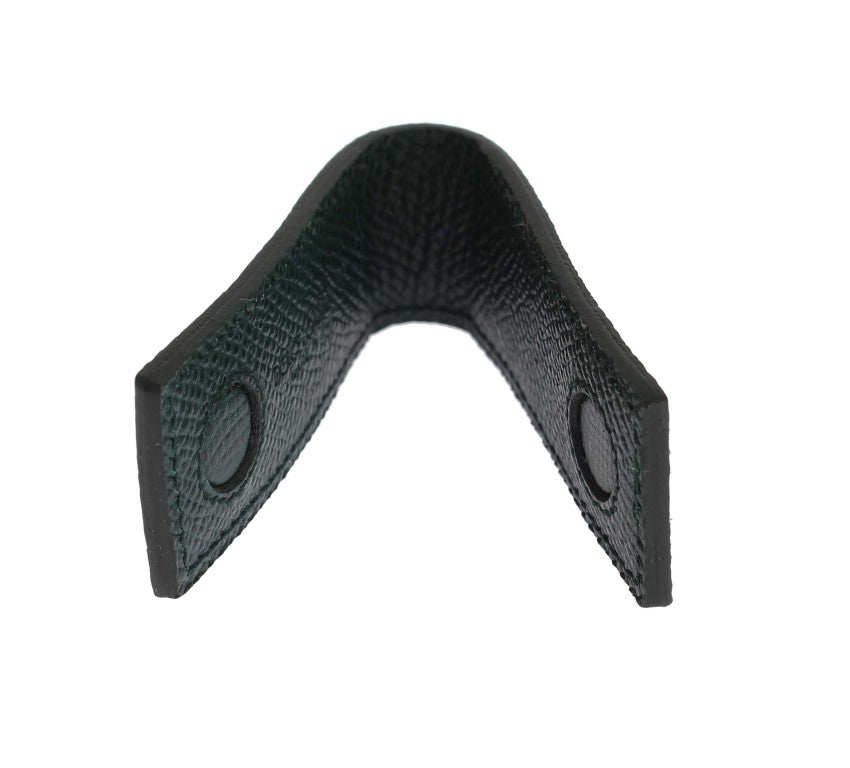 Dolce & Gabbana Groene Leren Magneet Geldclip