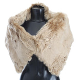 Écharpe à col en alpaga beige Dolce &amp; Gabbana