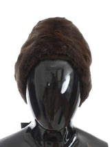 Bonnet en cachemire pour femme Dolce &amp; Gabbana en fourrure de belette marron
