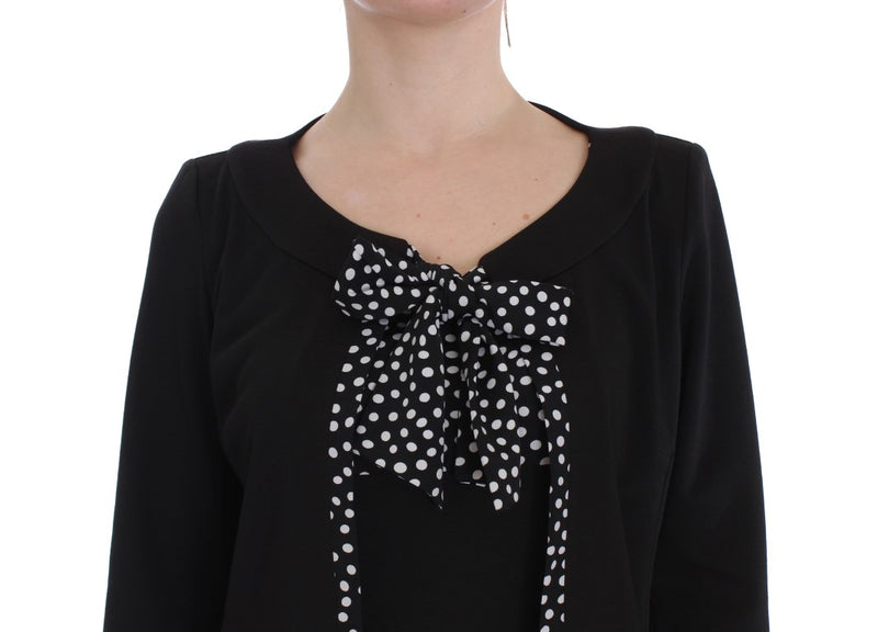 Ensemble robe fourreau et pull en jersey noir BENCIVENGA