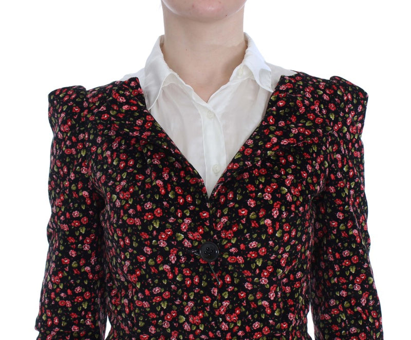 Costume floral noir multicolore de BENCIVENGA