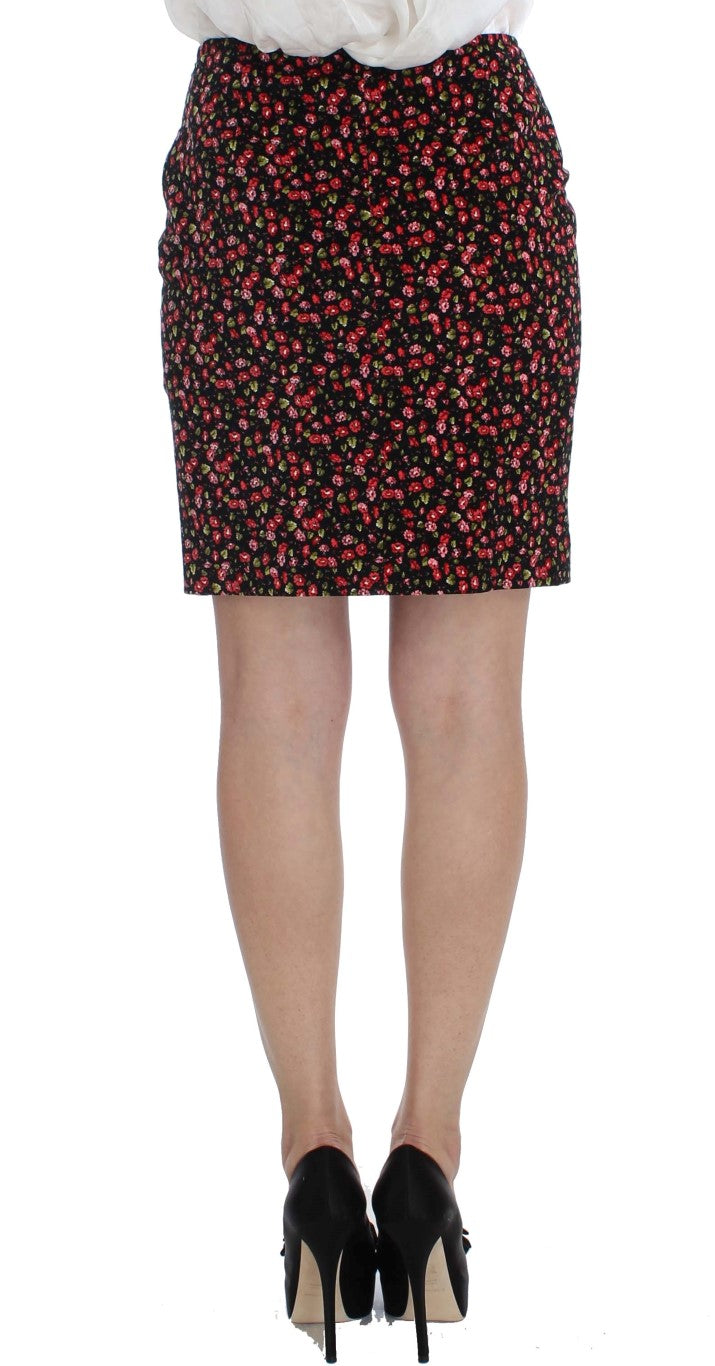 Costume floral noir multicolore de BENCIVENGA