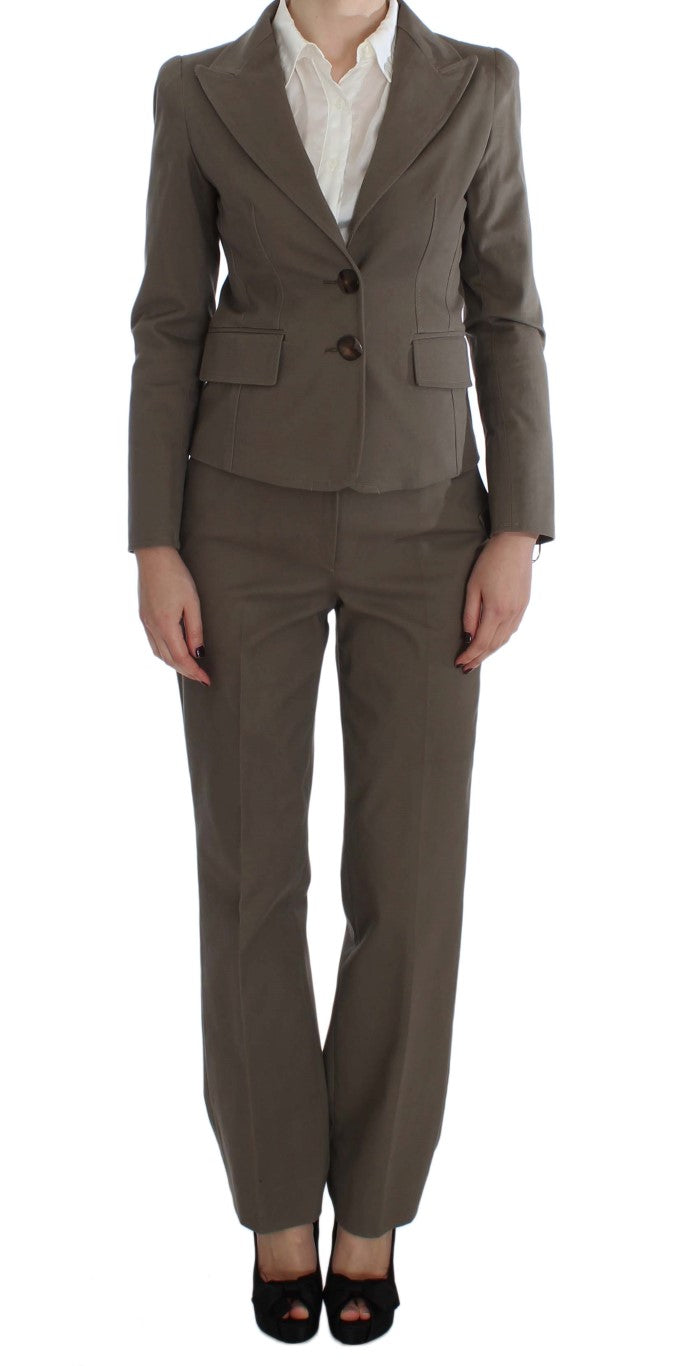 Costume en coton et laine beige de BENCIVENGA