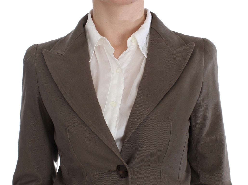 Costume en coton et laine beige de BENCIVENGA