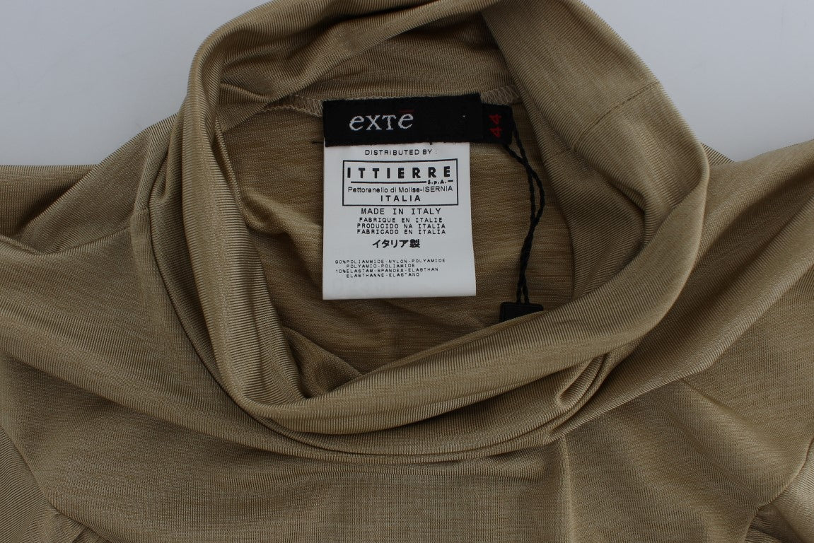 Exte Haut Col Rond en Nylon Or