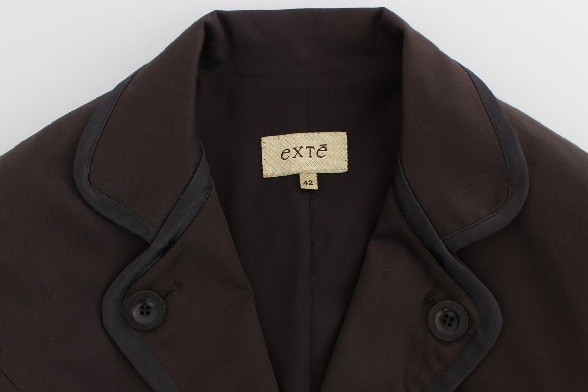 Costume Exte brun extensible à deux boutons