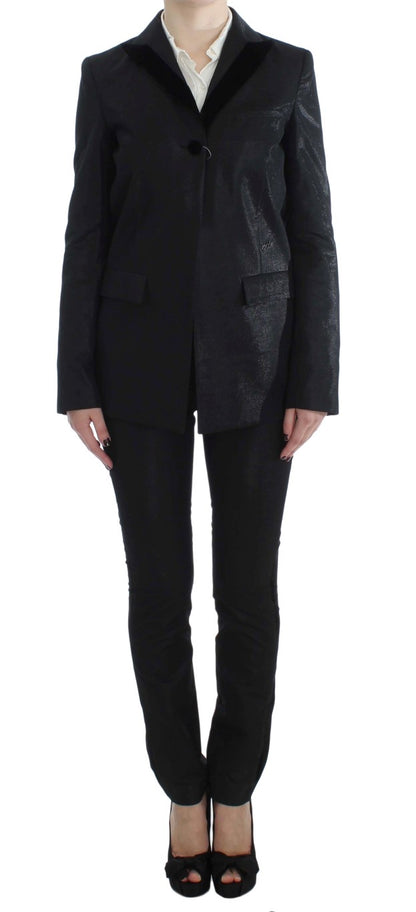Exte Costume trois pièces noir à un bouton