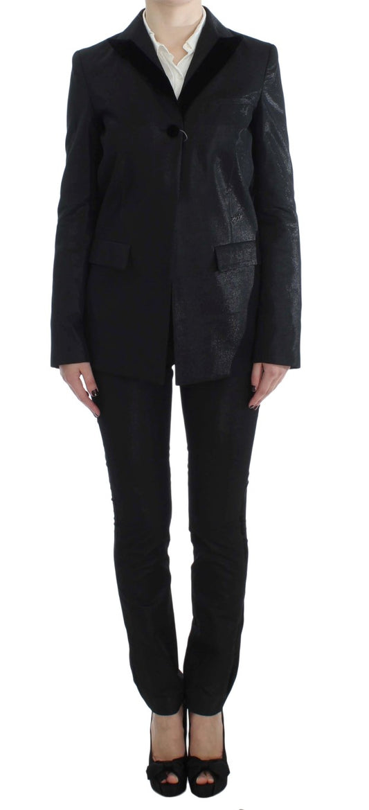 Exte Costume trois pièces noir à un bouton