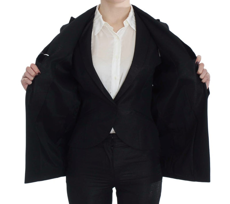 Exte Costume trois pièces noir à un bouton