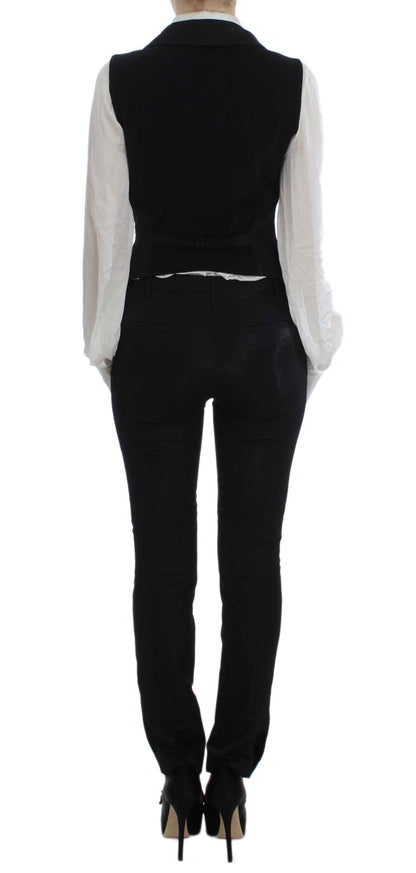Exte Costume trois pièces noir à un bouton
