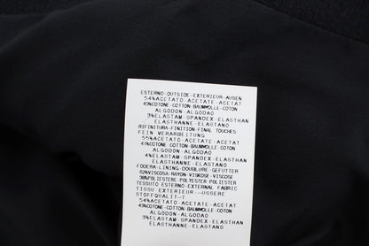 Exte Blazer Jacket en coton extensible noir avec clous dorés