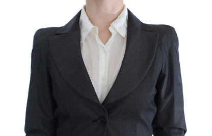 Exte Costume Gris à Un Bouton, Deux Pièces