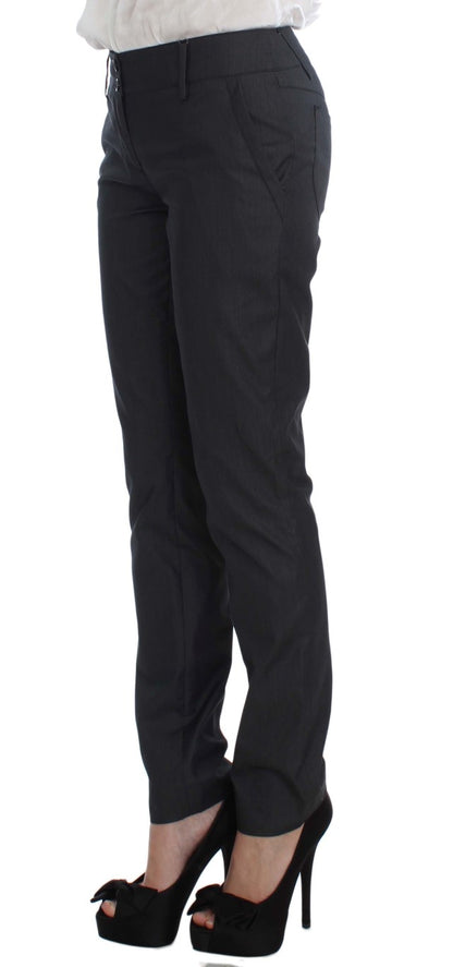 Exte Costume Gris à Un Bouton, Deux Pièces