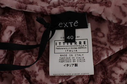 Exte Haut chemisier en soie de viscose à imprimé floral rose