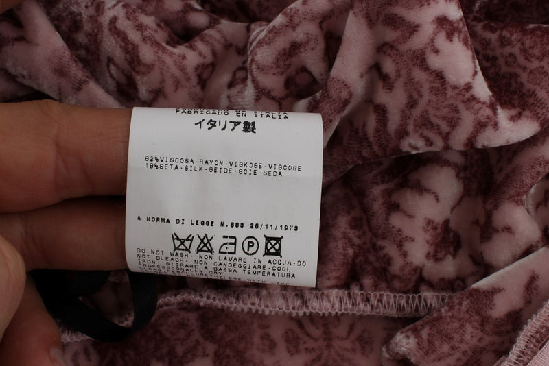 Exte Haut chemisier en soie de viscose à imprimé floral rose