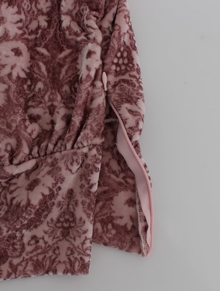 Exte Haut chemisier en soie de viscose à imprimé floral rose