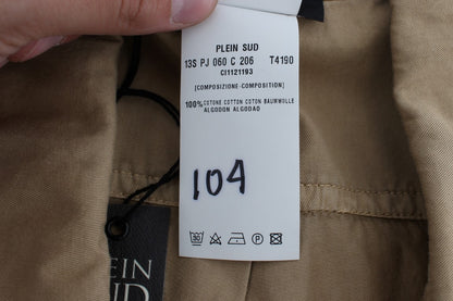 PLEIN SUD Chemise beige en coton sans manches