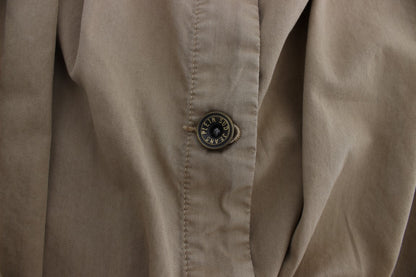 PLEIN SUD Chemise beige en coton sans manches