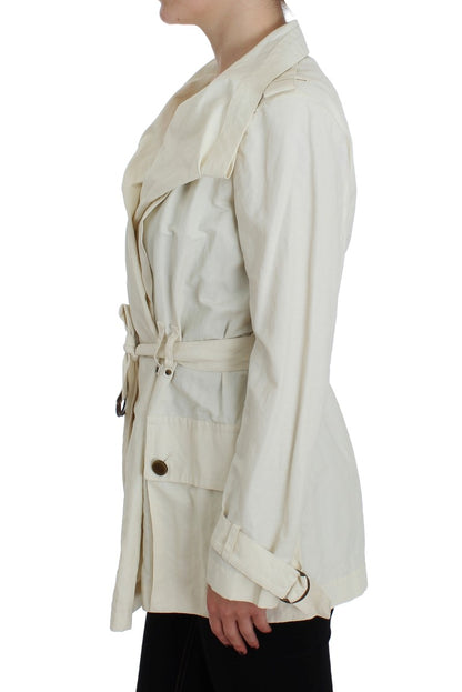PLEIN SUD Trench-coat blanc