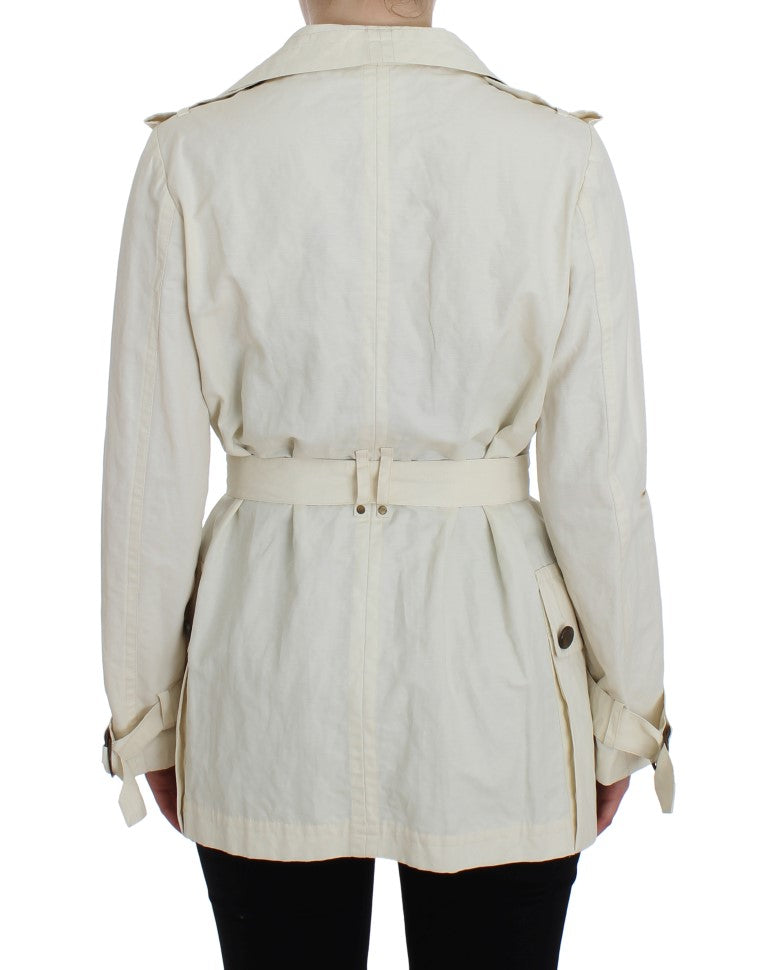 PLEIN SUD Trench-coat blanc