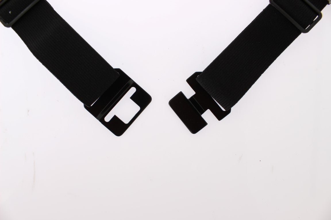 Ceinture large argentée Dolce &amp; Gabbana en soie