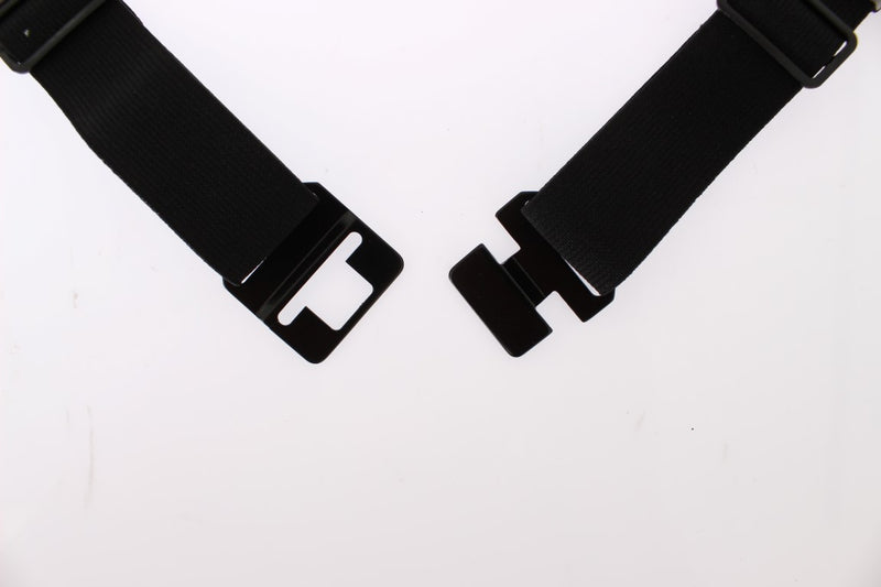 Ceinture large argentée Dolce &amp; Gabbana en soie