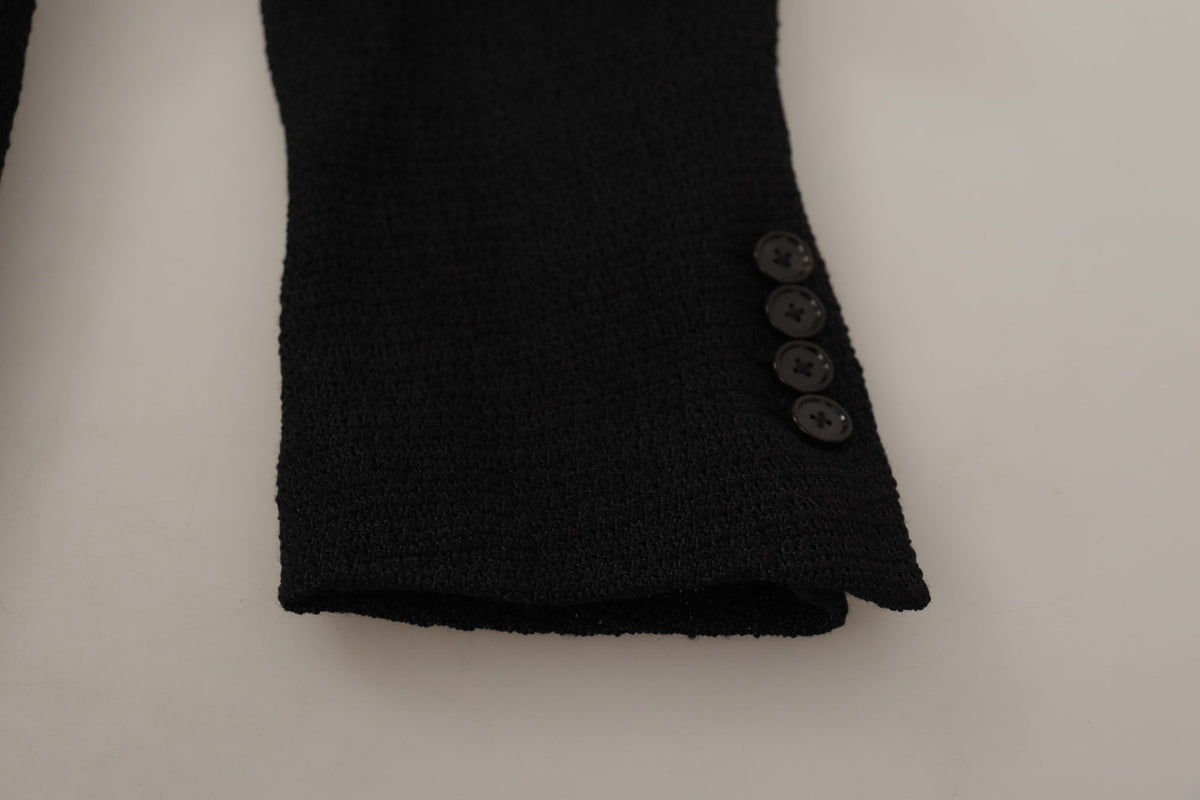 Blazer noir à simple boutonnage pour homme de Dolce &amp; Gabbana