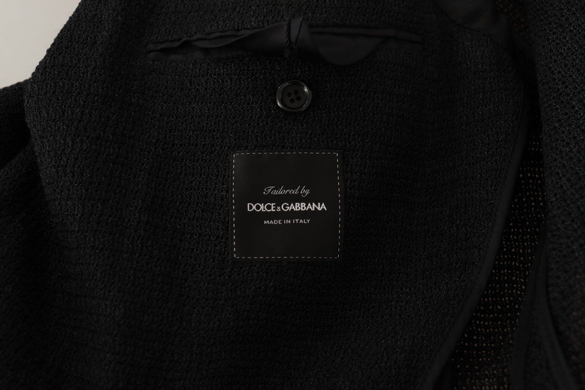 Blazer noir à simple boutonnage pour homme de Dolce &amp; Gabbana