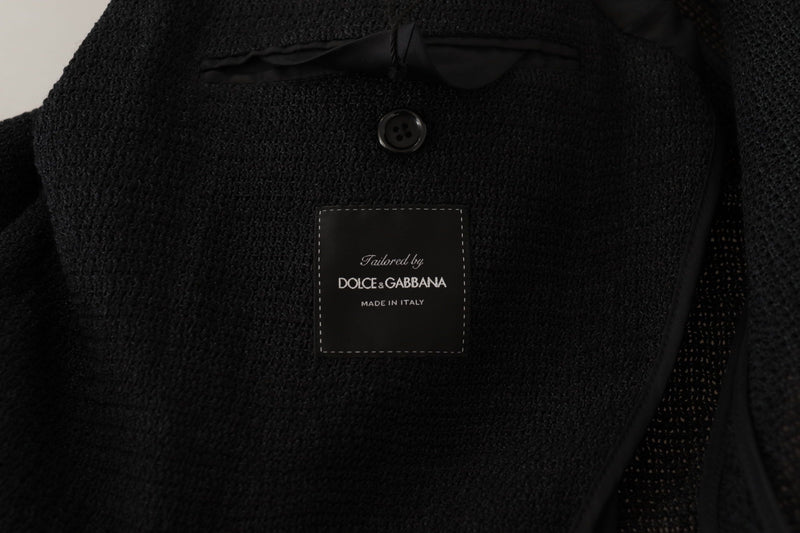 Blazer noir à simple boutonnage pour homme de Dolce &amp; Gabbana