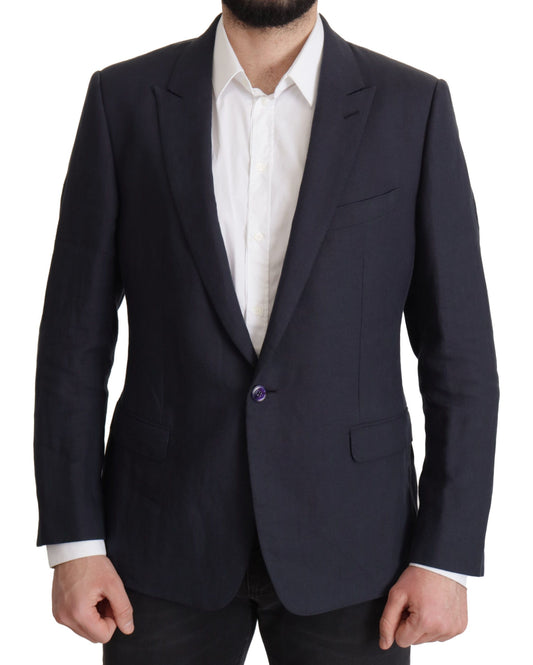 Dolce & Gabbana donkerblauwe ALTA SARTORIA jas, blazer