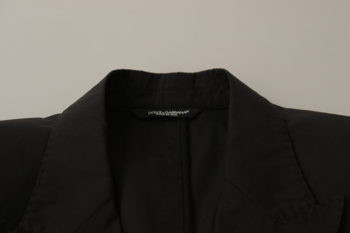 Dolce &amp; Gabbana TAORMINA, blazer noir à simple boutonnage